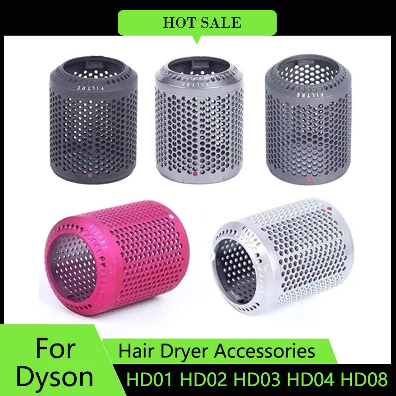 Airwrap Dust Filter Cover For Dyson HD03 Dryer Hot Comb Long Barrels Roller Curling Iron Hair Straightener Styling Tool Parts