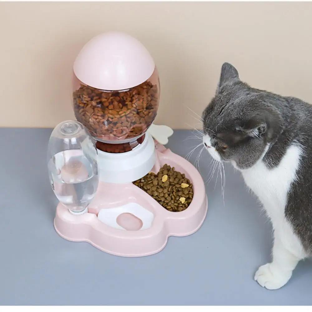 Multi-purpose Pet Bowl Automatic Water Food Feeder Dispenser Intelligent Anti-overturning Feeding Container for Dogs Cats Pet