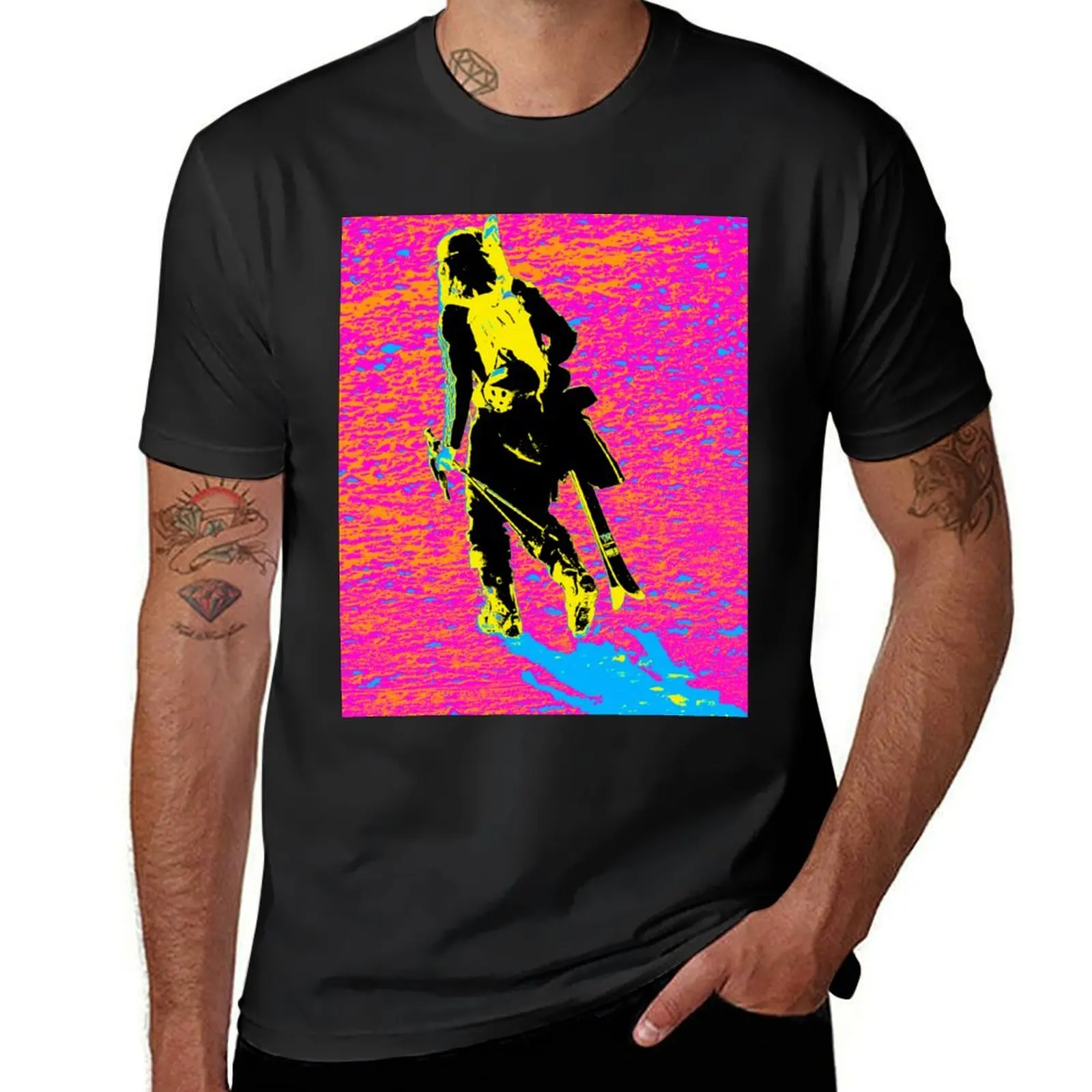 Heading to Slopes - Downhill Skier T-Shirt quick-drying summer tops T-shirts for men cotton