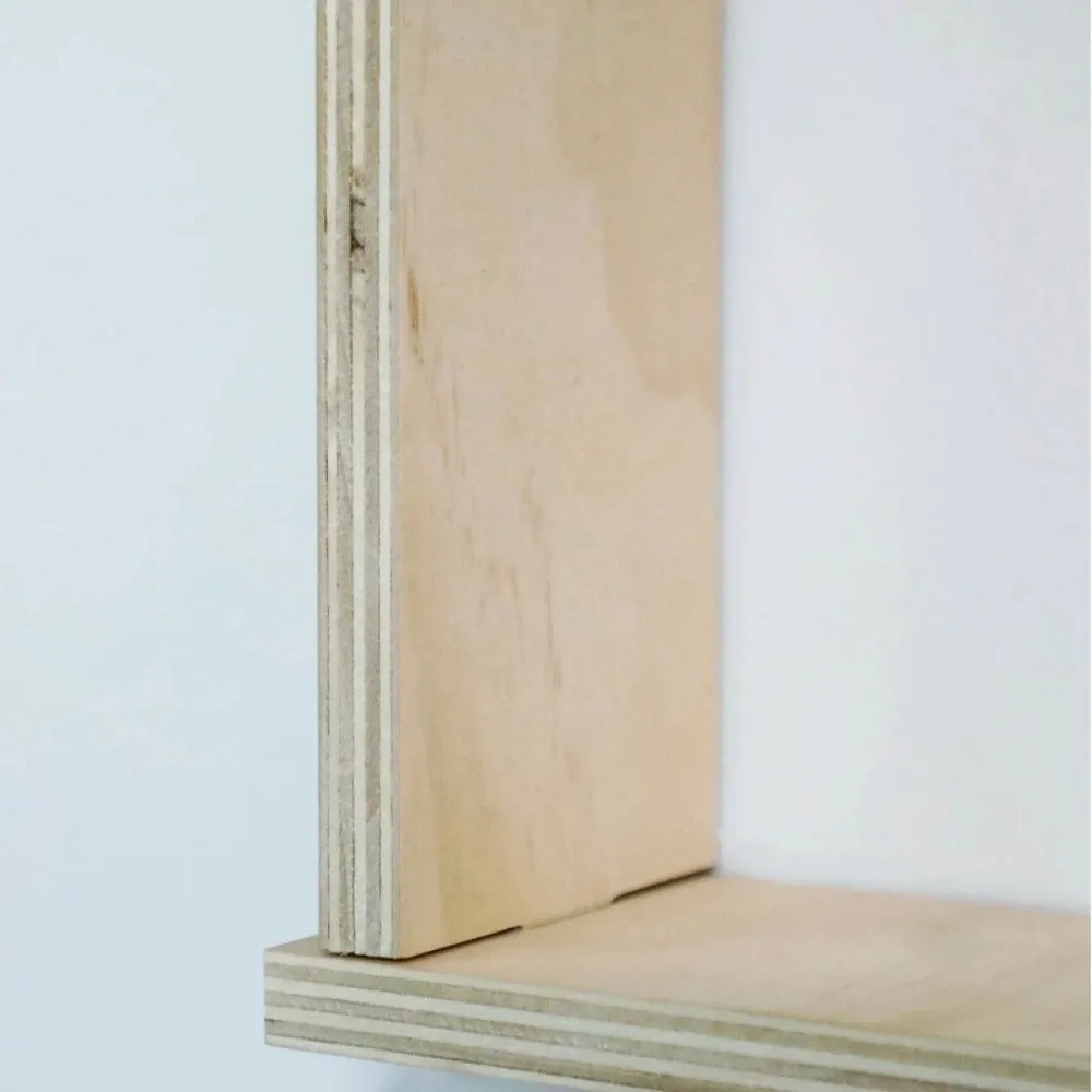 Wooden Corner Floating Shelves Wall Mounted Double-layer Storage Rack Ornament Display Flower Pots Shelves