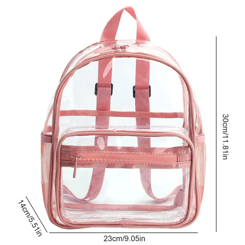 Clear Backpack Bookbag See Through Book Bag Large Capacity 3 Color Back Pack Book Bag For Elementary/Middle School