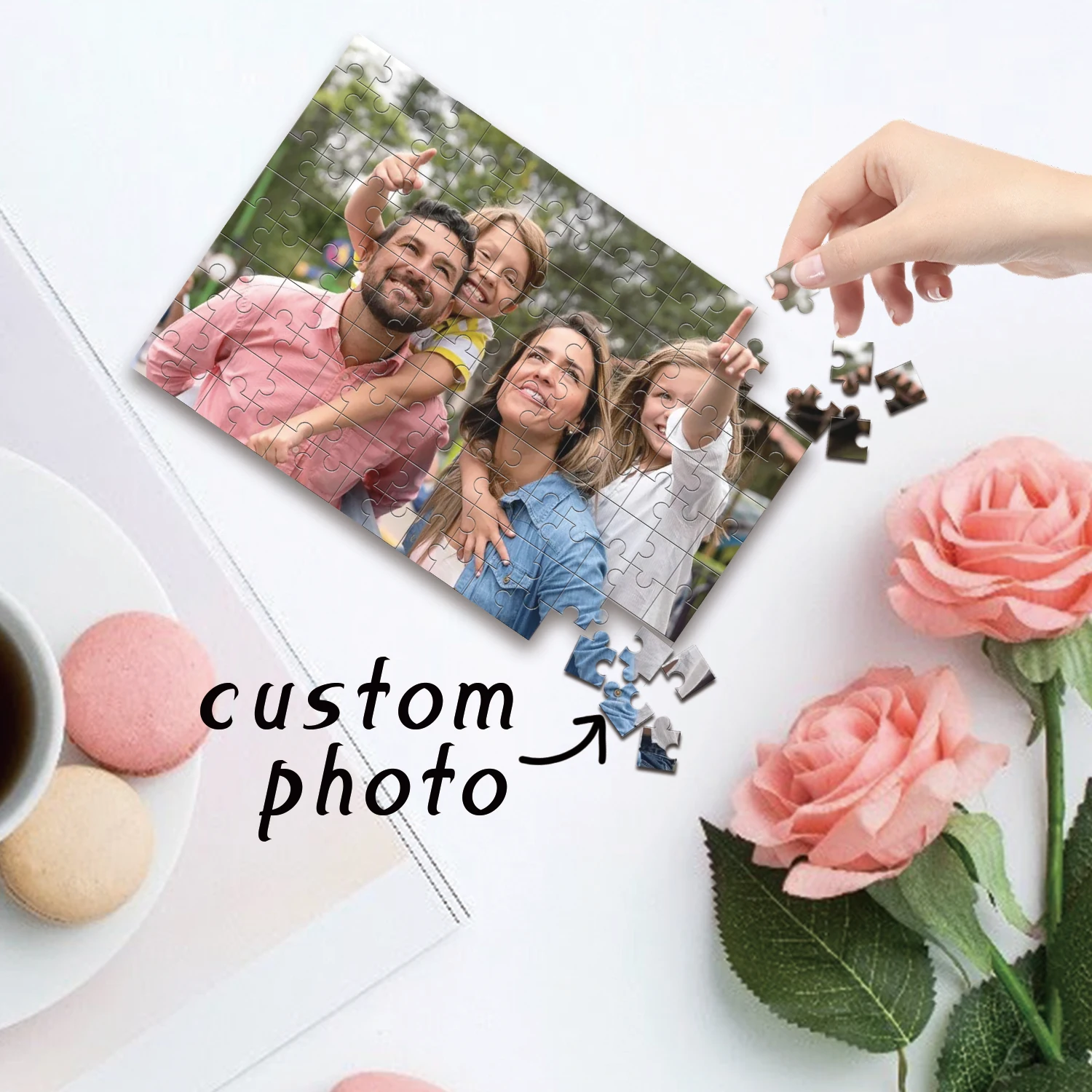 35/150/300/500/1000pcs charming family Custom Photo Personalized Picture Personalised Decompression Puzzles Jigsaw puzzle