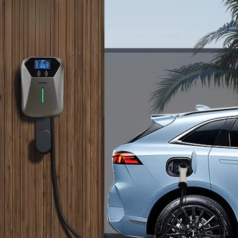 Customized Outdoor 22kw CE Certificate Wall-mounted Charging Stations Wallbox Pile Type 2 EV Charger Commercial Charging Station