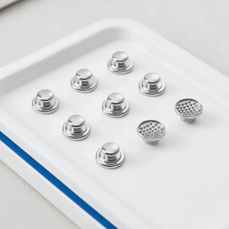 Dental Metal Lingual Buttons 10Pcs/Pack Wear Resistant Bondable Rectangular for  Treatment Clinic