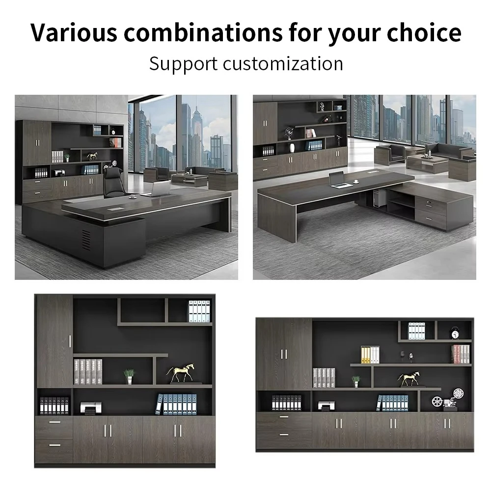 Modern Luxury Office Furniture Boss Manager Office Desk Executive Office Table Mesa De Oficina Scrivania Ufficio Table De Bureau