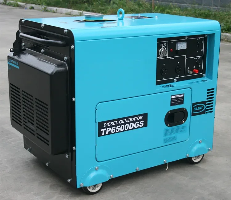 5kw 50hz 220v Single Phase Silent Portable Diesel Generator