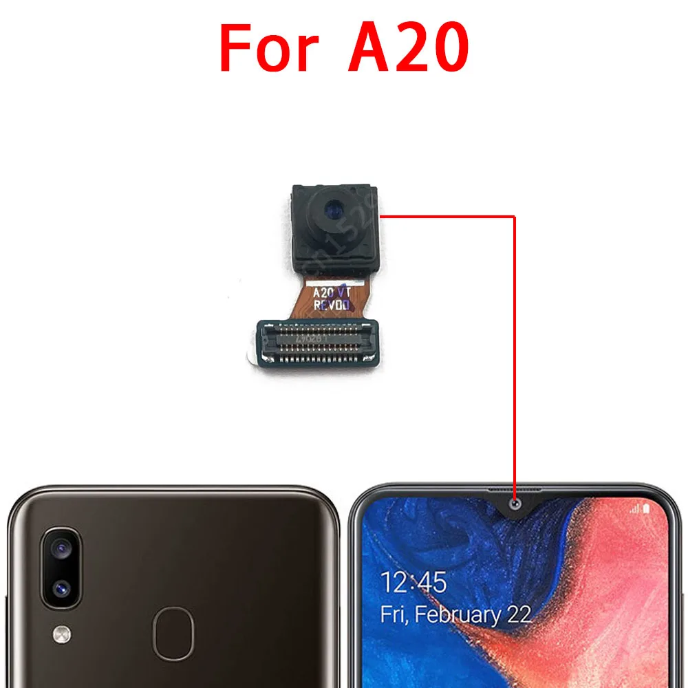 Front Camera For Samsung Galaxy A10 A10e A10s A20 A20e A20s A30 A30s A40 A50 A50s A60 A70 A70s A90 Frontal Selfie Camera Module