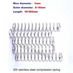 1mm Wire Diameter Compression Spring Y Type 304 Stainless Steel Y-type Small Compression Spring Cylidrical Coil Spring Steel