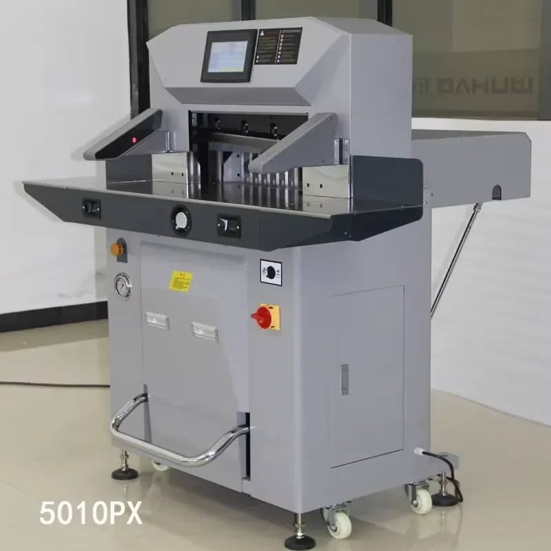 CE Certificate 5010px Automatic Hydraulic Paper Cutter With Foot Pedal Clamping Paper Guillotine Hydraulic Paper Cutter