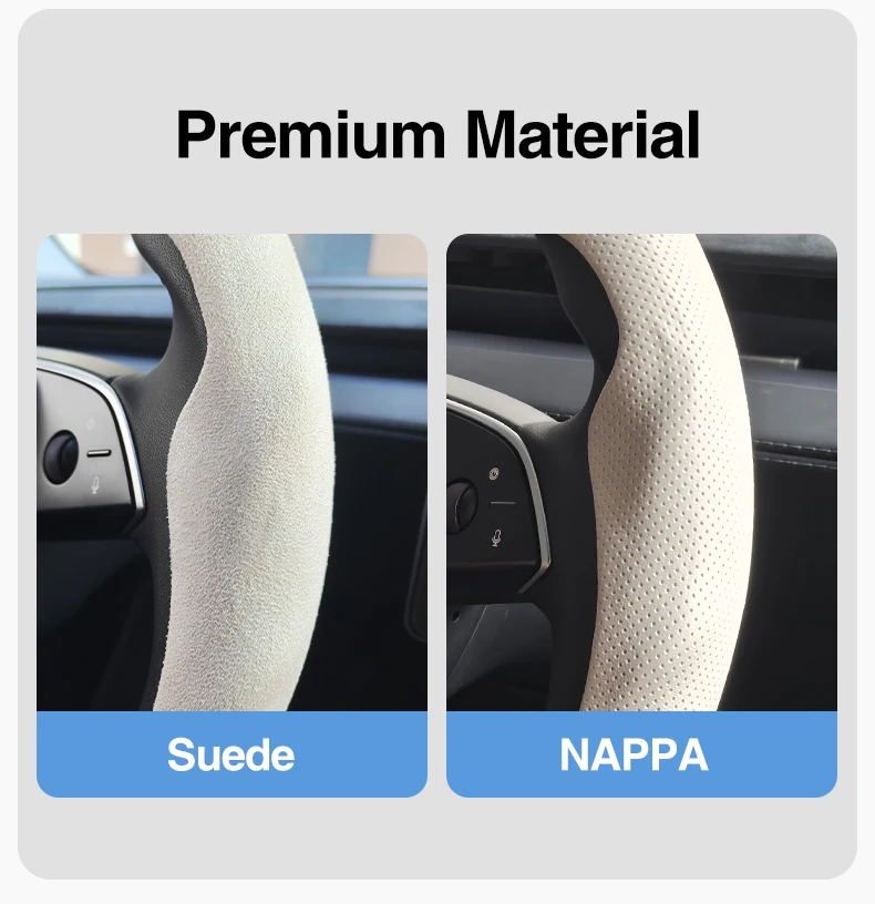 Rutschfester Lenkradbezug Passend für Tesla Model Y Juniper, Model 3 Highland, Model 3, Model Y, Auto-Innenausstattung Zubehör – Detail 2
