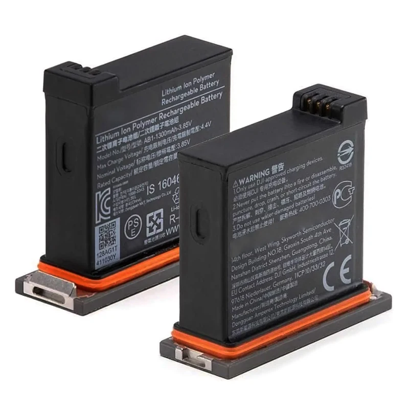 Replacement Battery AB1 For DJI Osmo Action 1 Action1 1300mAh