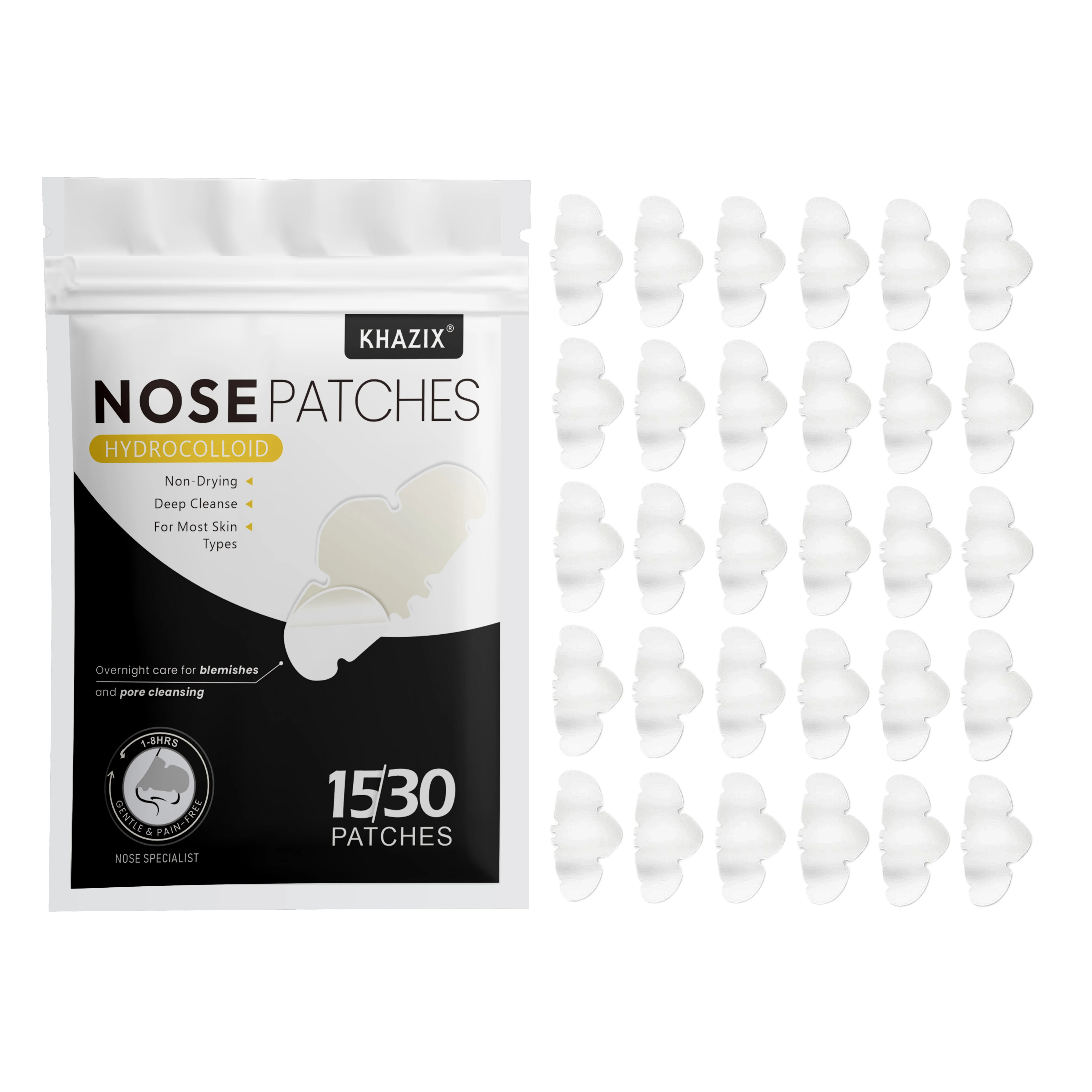 

30 штук патчей от прыщей на лице, пластырей для консилера, патчей от прыщей, ультратонкий невидимый дышащий гидрогель