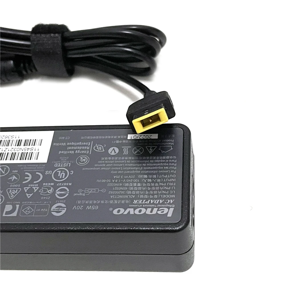 Imagem -03 - Carregador Portátil Adaptador ac para Lenovo Thinkpad X240 X270 X260 E440 E450 E550 E560 E431 K3-iml 14s-iwl 65w Adlx65nct3a 20v 3.25a