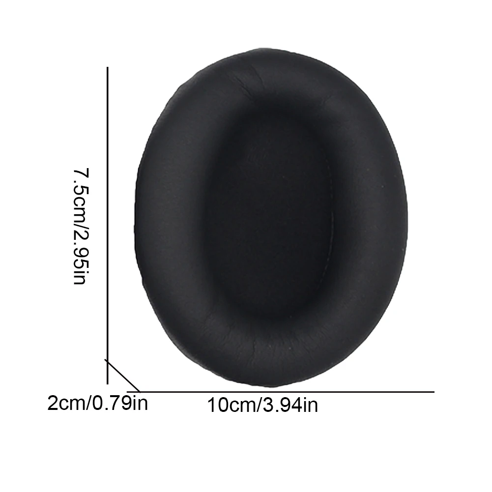 1 Pair Replacement Ear Pads Cushions Protein Leather Headphone Earpads Ear Cups Cover for Sony WH-1000XM4 Headphones