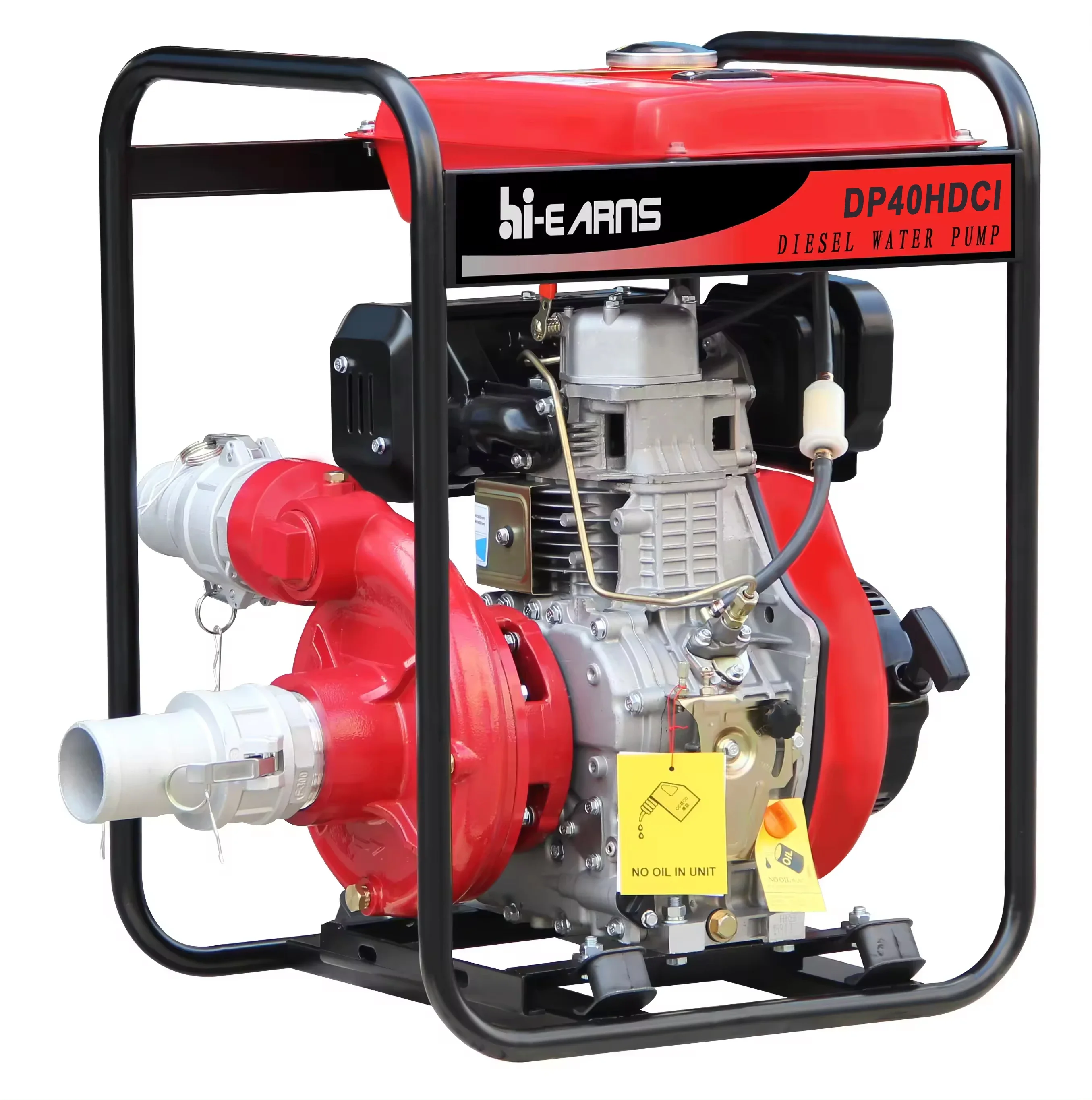 

Hiearns DP40HCI 100mm 4 inch Hiearns cast iron high pressure water pump HR195FD single cylinder engine