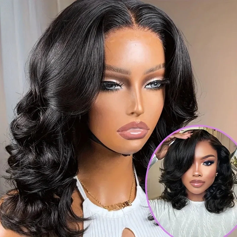 13x4 شعر مستعار بدون صمغ Bye Bye عقدة شعر مستعار دانتيل قبل قطعها قبل قطع للمبتدئين الجسم موجة الدانتيل الجبهة خصلات الشعر المستعار الإنسان للنساء ناتورا