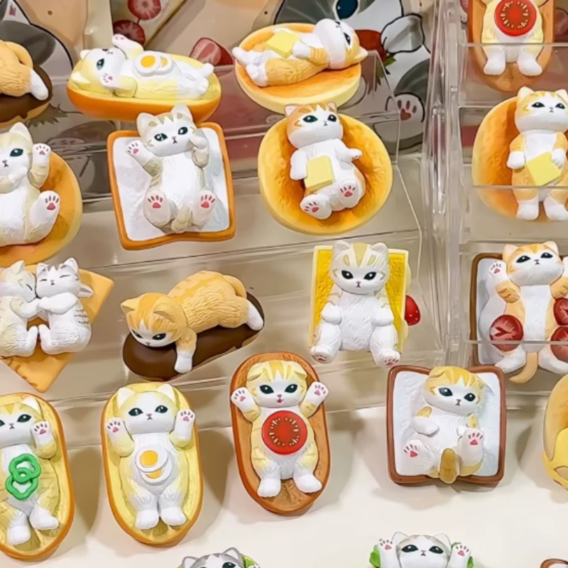 

Оригинальная серия Mofusand Don't Want To Be A Cat, слепая сумка Shark Cat Kawaii, мини-стиль, аниме-фигурка, модель, украшение, настольная игрушка