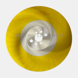 Imagem -02 - Lâmina de Serra Circular Dm05 de Hss Revestiu para o Corte de Tubulação de Alumínio do Ferro do Metal 250 275 300 315 325 350 do Furo 32 mm o Amarelo da