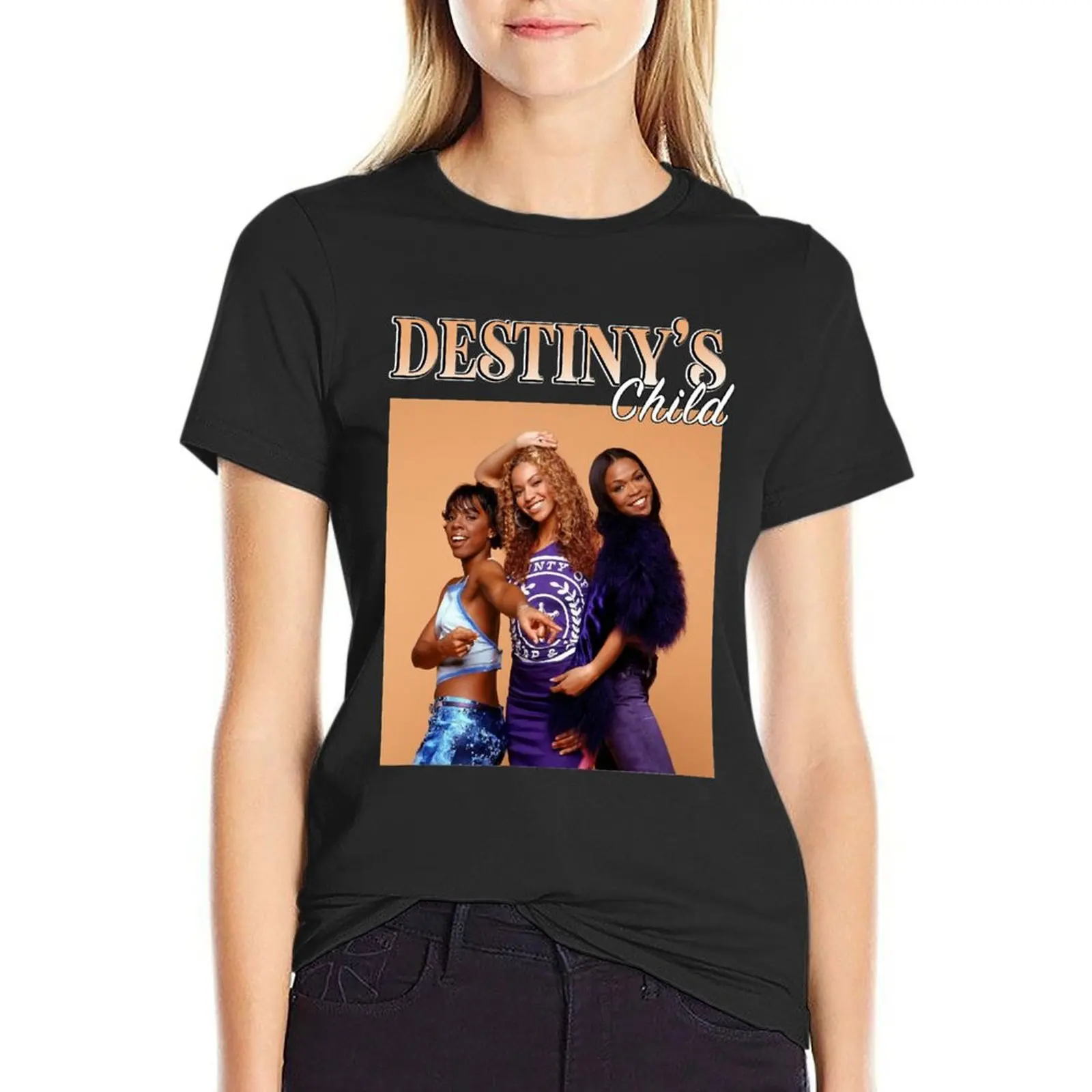 Destinys Child Music T-Shirt korean fashion summer tops customizeds Women t shirt