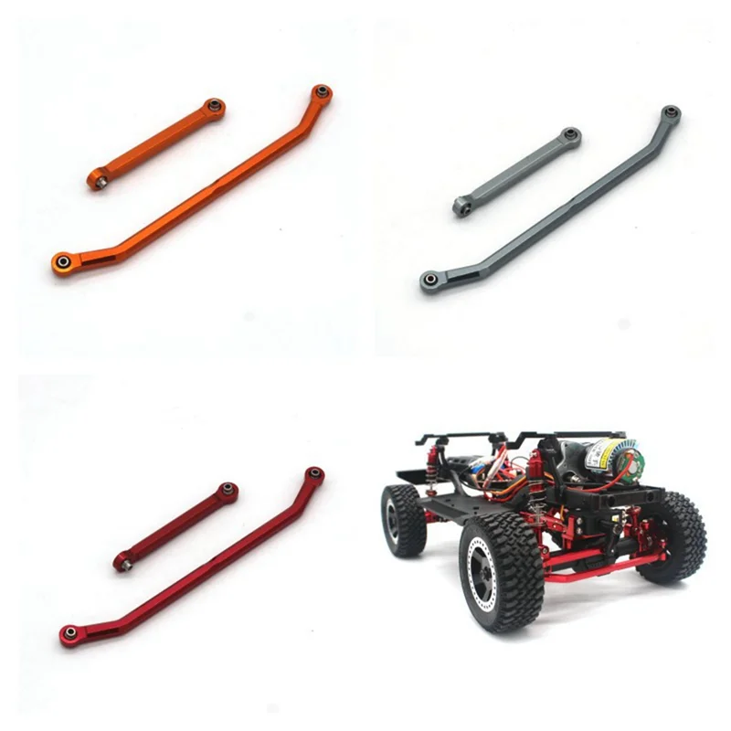 Metal Adjustable Steering Linkage Link Pull Rod for 1/12 MN128 MN86S G500 Crawler Off Road Truck, Red B