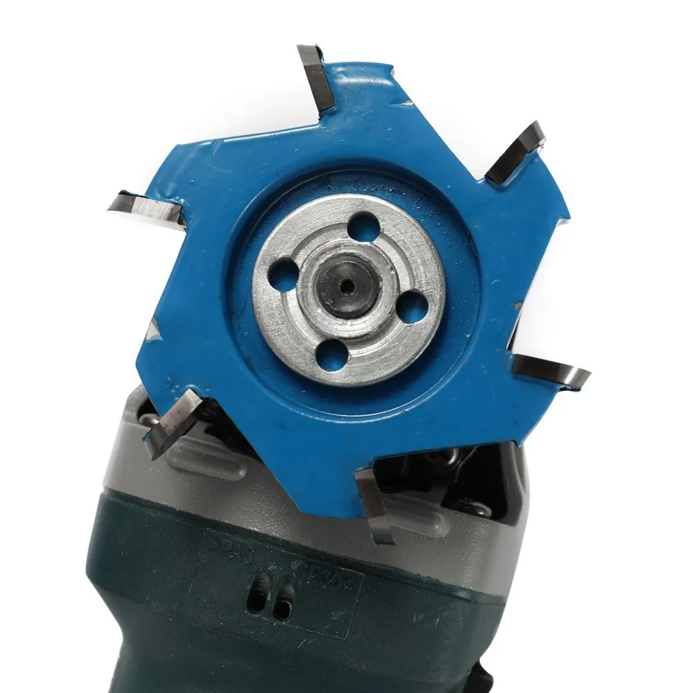 Hexagonal Blade Fillet Carving Tool - 16mm Angle Grinder Attachment (Durable, High-Speed Woodworking Accessory)