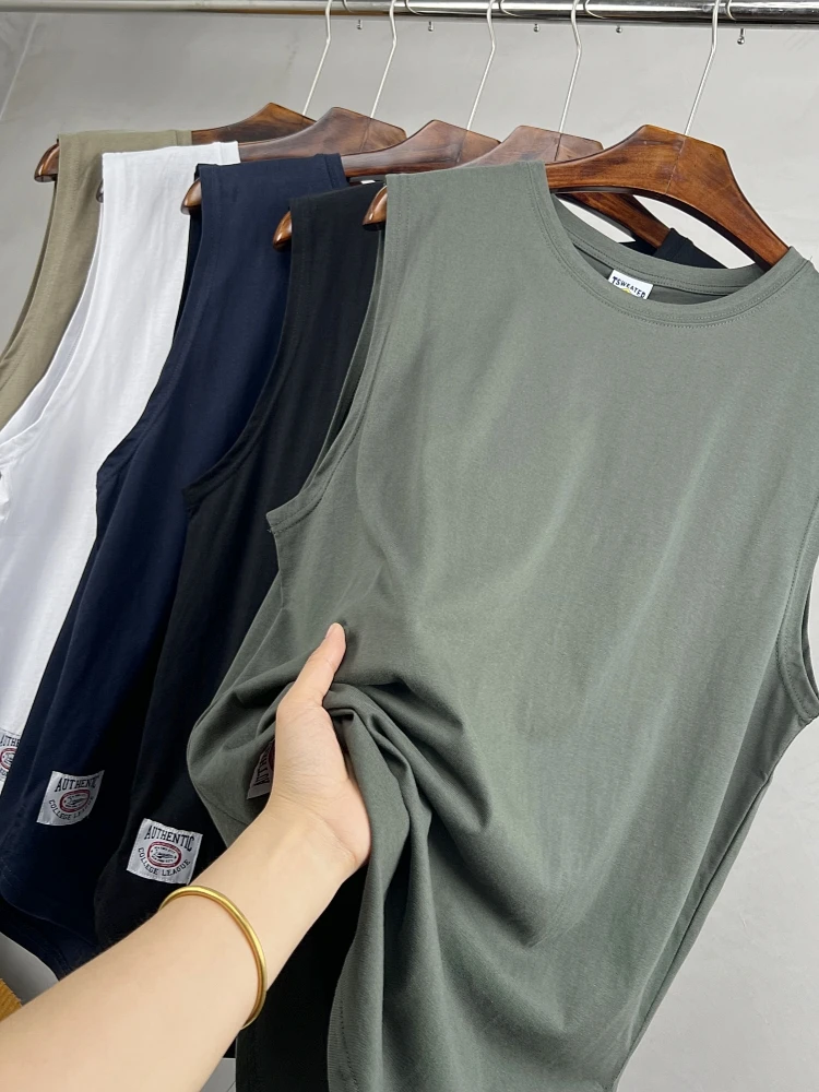 00% Cotton Comfortable Summer Vintage Ex Waable Round Ne Loose Sports Leisure V…