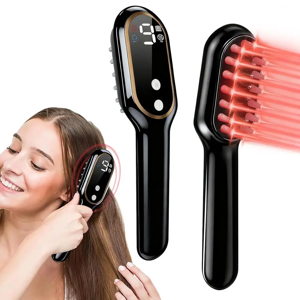 Red Light Therapy Hair Growth Comb for Men and Women, Promotes Fuller, Stronger Hair