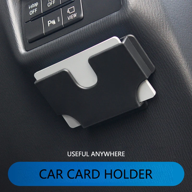 Multifunctional Car Card Storage Box Driving License Clip Holder Organizer for Vehicle Cards and Documents