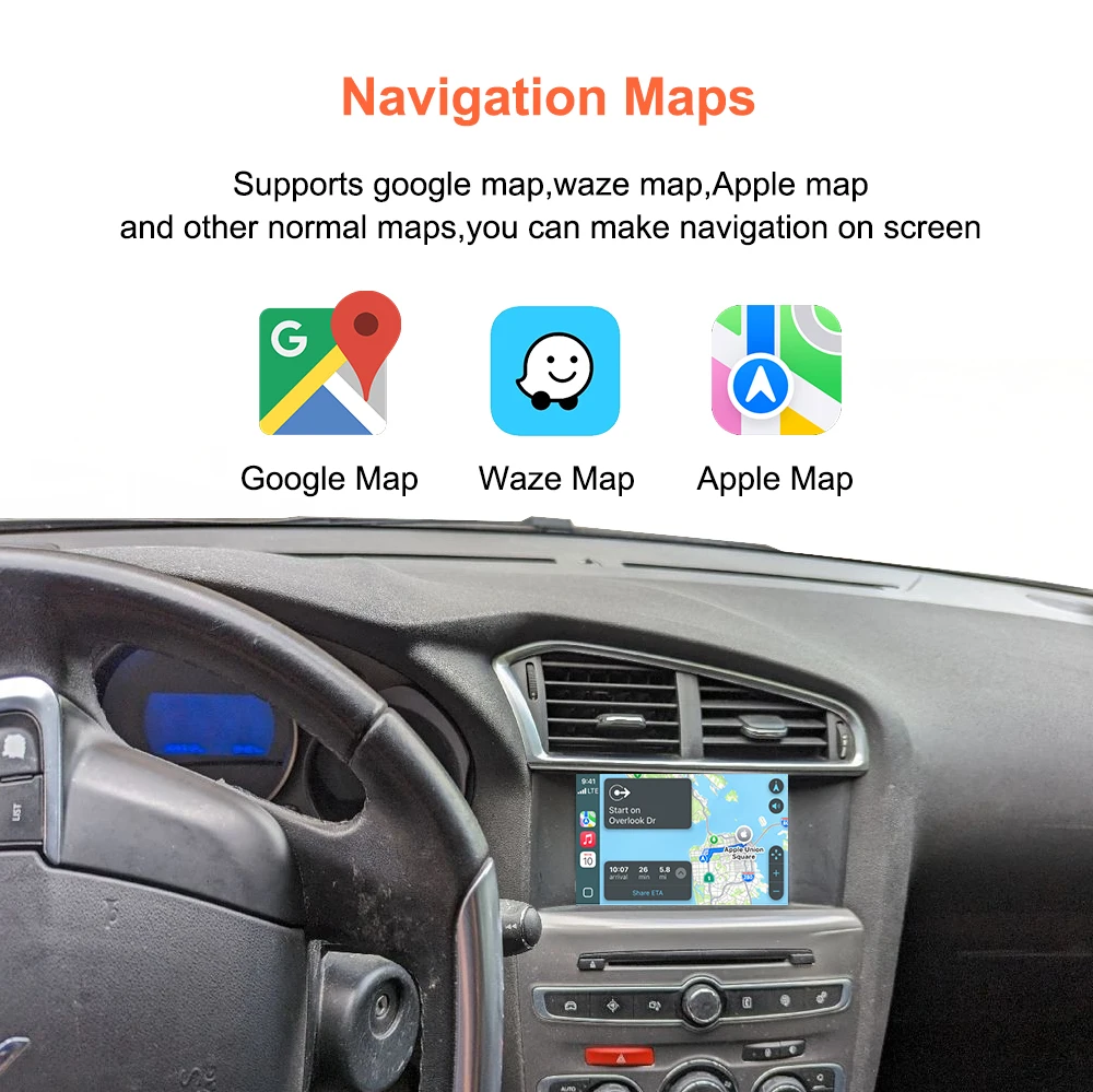 Bonroad Wireless Carplay Android Auto Interface For Peugeot Citroen SMEG MRN Picasso C4 C5 DS4 DS3 308 508 208 3008 Mirror Link – Detail 10