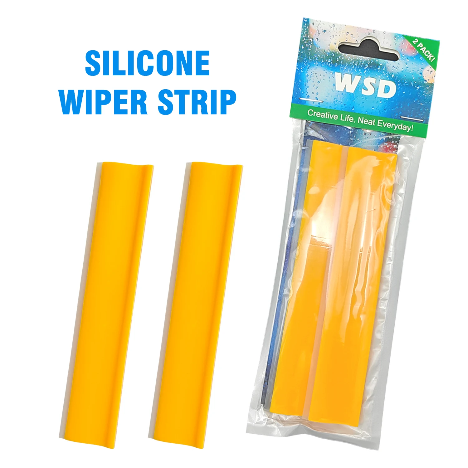 

Multi-Surface Scraper Tool: Silicone-Edged Plastic Cleaning Blade for Glass, Car Mirrors & Countertops - Compact, Handle-Free