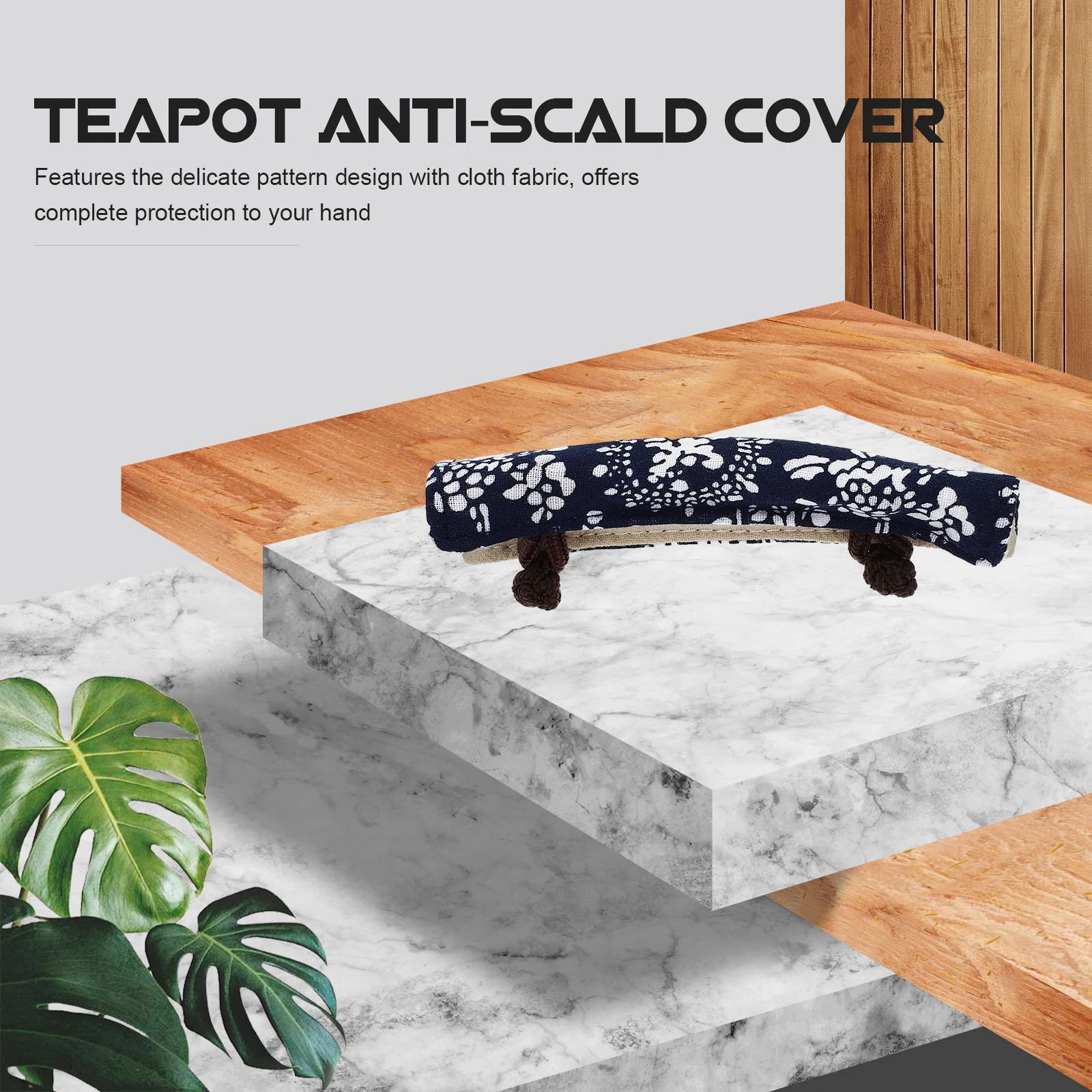 

Kitchen Accessory Teapot Handle Cover Cloth Sleeve Anti Scald Heat Insulation Teapot Handle Cover Anti-Scald Pot Gloves