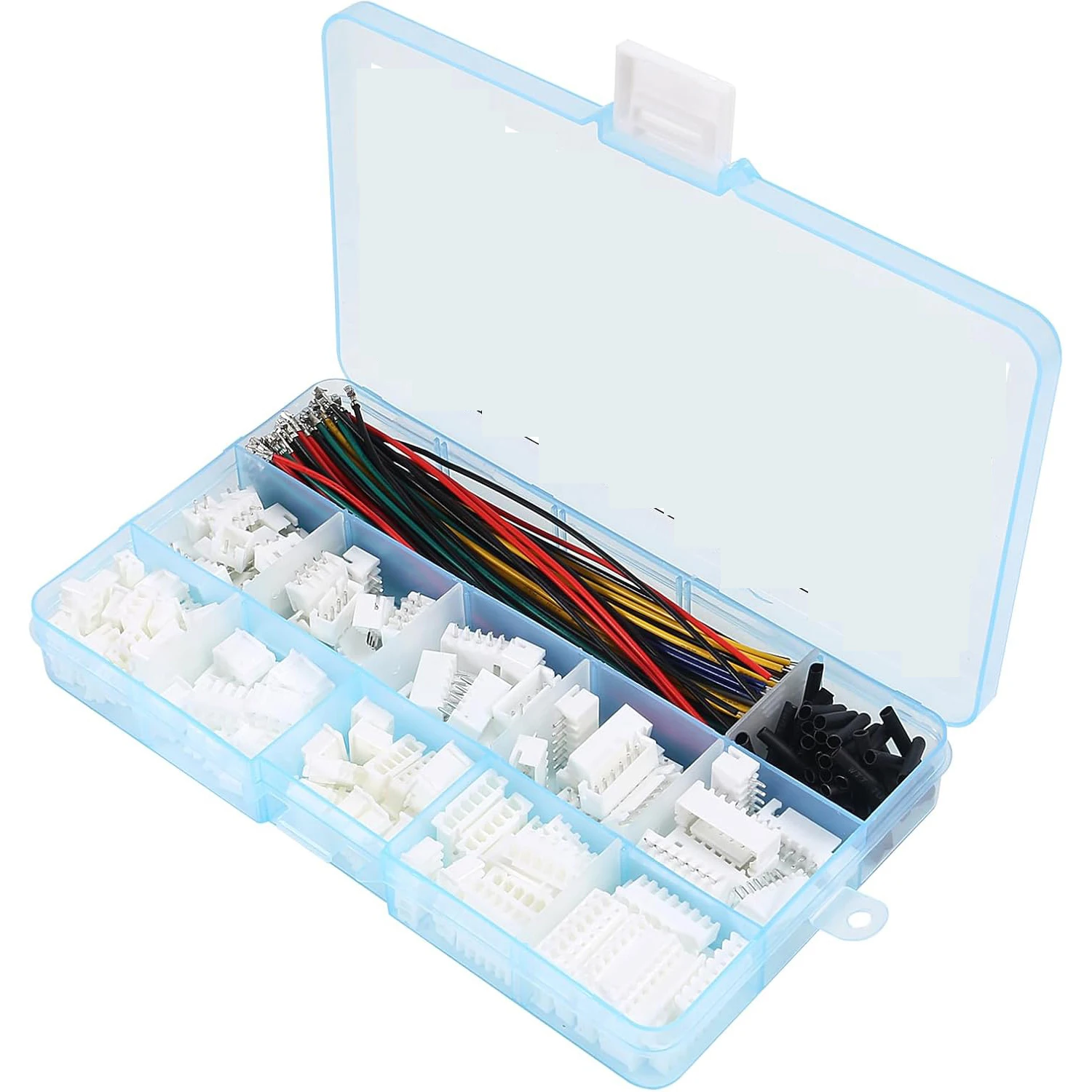 JST-XH 2.54mm Connector Socket Kit with Pre-Crimped 2.54mm Male and Female Cable Wire 2/3/4/5/6/7 Pin Housing JST Connector Adap