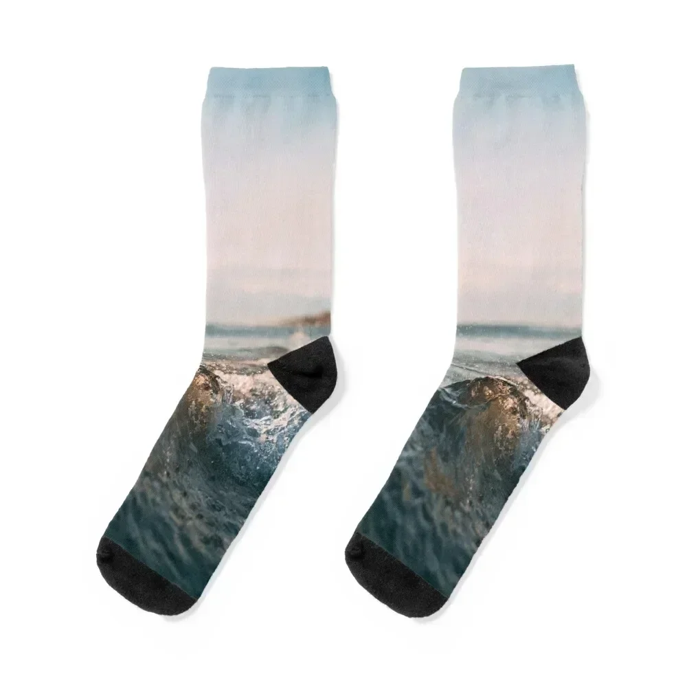 

The tranquil ocean Socks hockey cotton heated men cotton high quality Girl'S Socks Men's