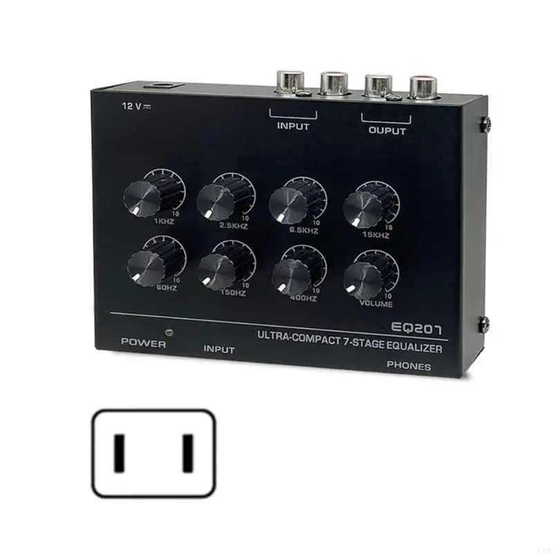 Y4QF Avançado Equalização Sound Equalização Telefone Pré -amplificador 7Band Equizers Digital Sound Enhancer