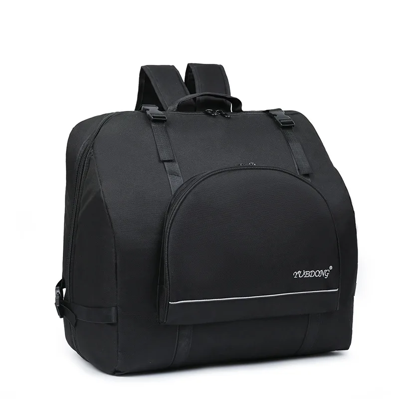 Saco de acordeão durável caixa de aperto de piano teclado instrumento acessórios mochila para 60/80/96/120 baixo player armazenamento ajustável