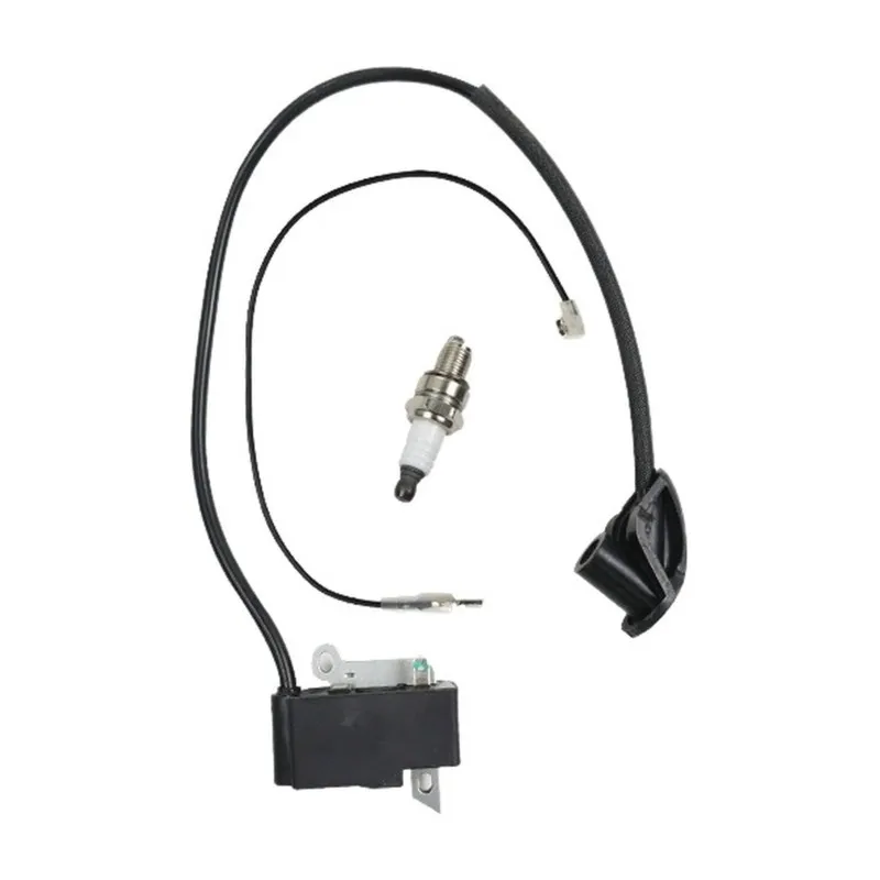 PORK-High Voltage Ignition Coil Pack With Spark Plug(41344001301) For FS120 FS120R FS200 FS350 Brushcutter