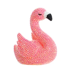 New DIY with light diamond painting 5D shaped drill point drill bedroom pendant light handmade gift cute bear Flamingos light