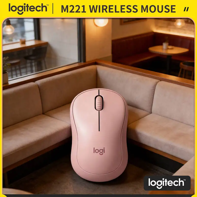 

Беспроводная оптическая мышь Logitech M221 Silent - легкая (75 г), с 90% снижением шума, радиус действия 10 м, подходит для офиса, дома, учебы и работы