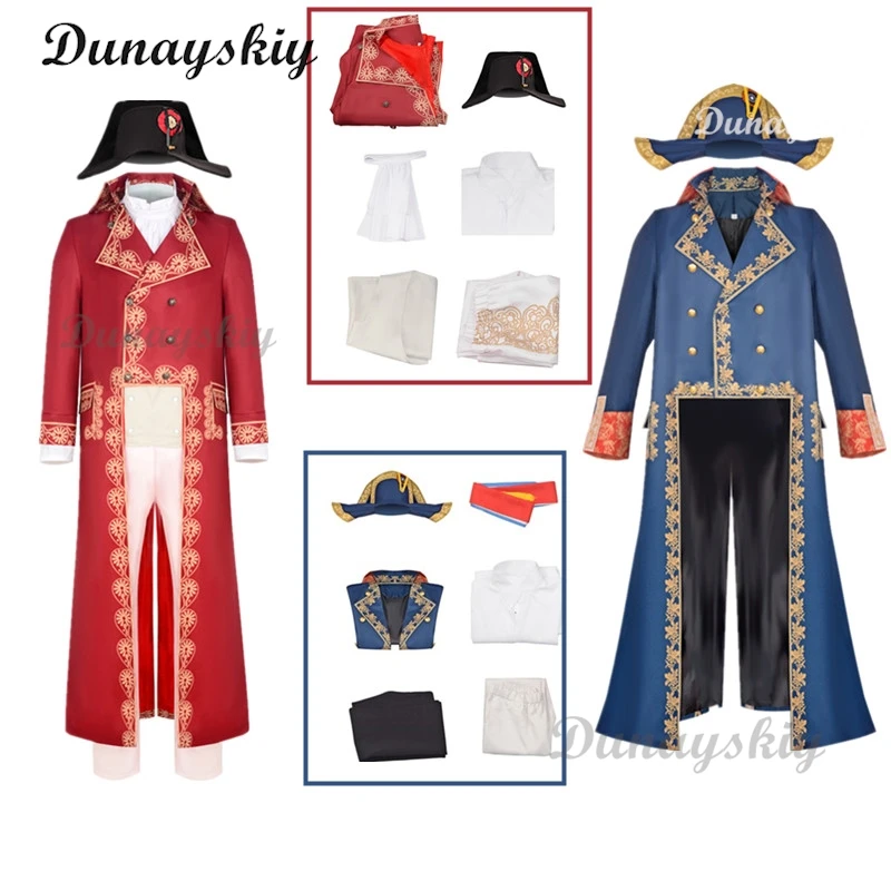 

Napoleon Cosplay 18 Th 19th Century Retro Costume Medieval Court Cosplay Uniform Suit Party Role Play Knight clothing