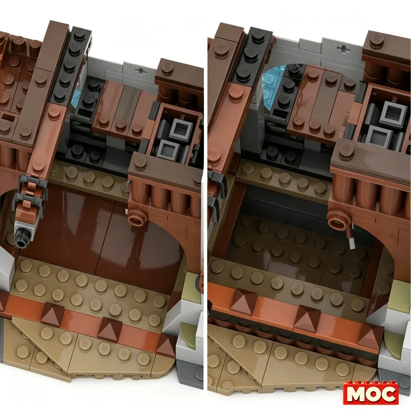 1863Pcs Wolfpack River Fort Custom Building Blocks Medieval Fortress Scene Educational Assembly Toy For Collectors Birthday Gift