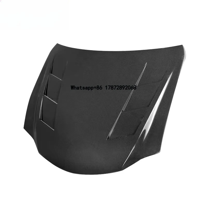 

New 2015+ for RC Carbon Fiber Engine Hood-High Performance Bolt-On Black Protection Decoration 1 Year Warranty Universal