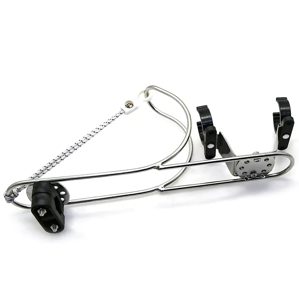 Boat Marine Lifebuoy Ring Horseshoe Bracket Hardware Boat Life Buoy Holder Adjustable Swimming Ring Brackets Rustproof for Yacht