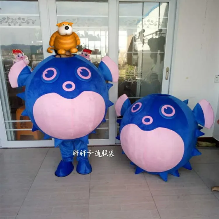 Christmas Puffer Fish Mascot Costume Cosplay Party Game Outfits Clothing Advertising Carnival Halloween Easter Festival Apparel