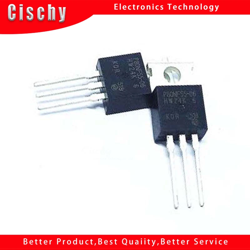 5pcs STP80NF55 TO220 P80NF55-220 STP80NF55-06 88NF55 STP80N55