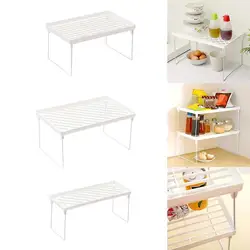 Home Closet Organizer Storage Shelf for Kitchen Rack Space Saving Makeup Organizer Wardrobe Decorative Shelves Cabinet Holders