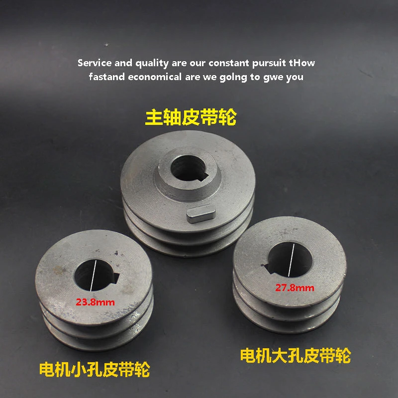 1Pcs A/B Type V-Belt pulley Double slot Pulley Motor motor pulley Material Cast Iron Dia 50mm-100 Power Tool Accessories