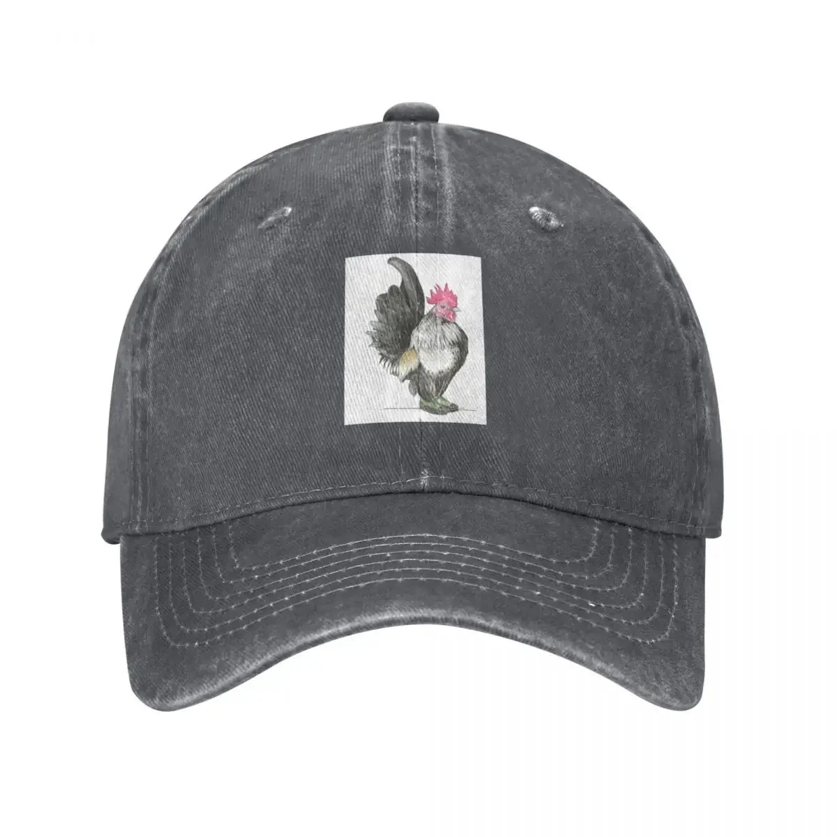 Gorra de béisbol, gorra snapback, gorra de golf con diseño de gallo Serama en botas de jungla malasiañas | -F- |   Sombreros de Marca de Lujo para Mujer y Hombre