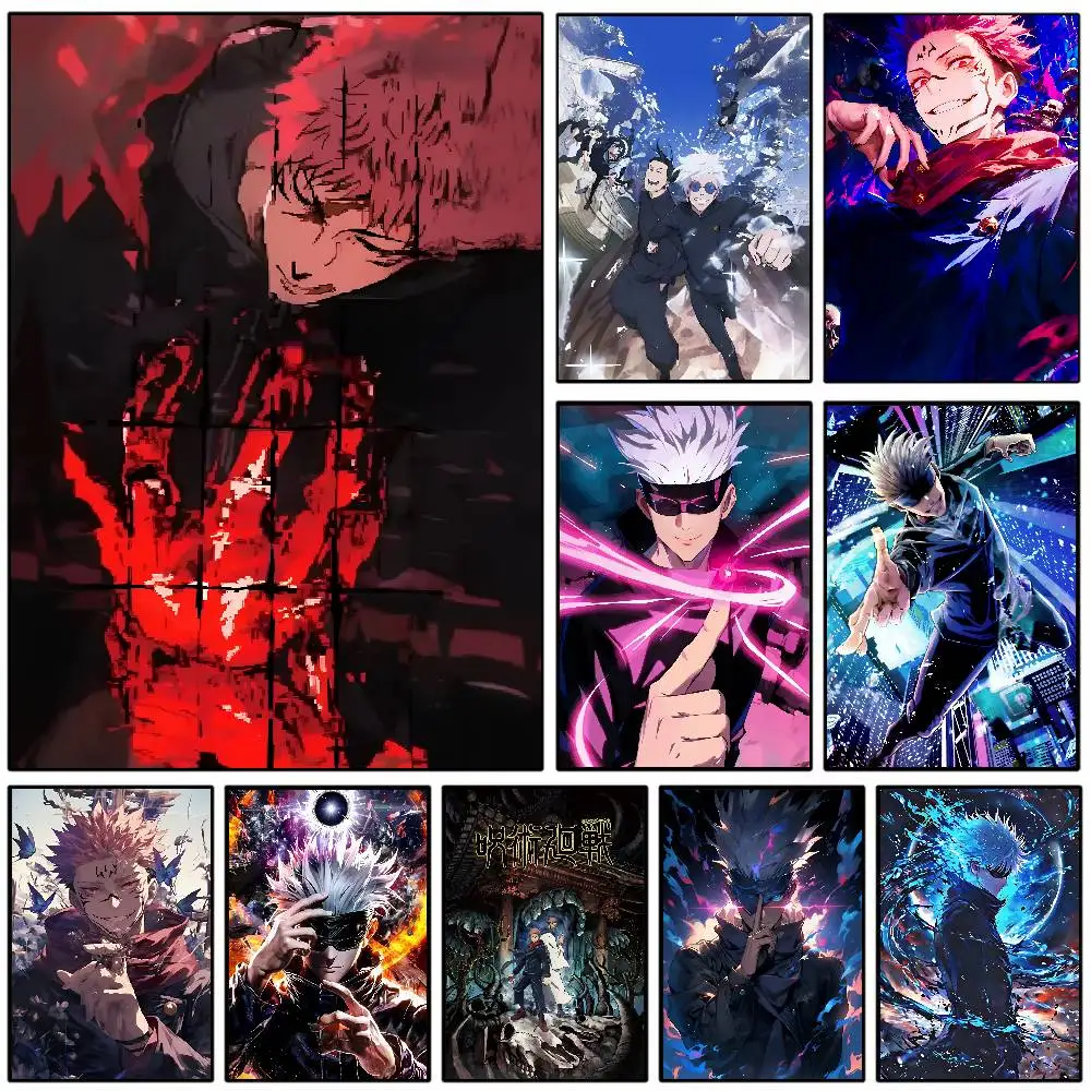 Japanese Popular Boy Comics Poster Prints Dark Fantasy School Battle Anime Canvas Painting Living Room Boy Room Home Decoration