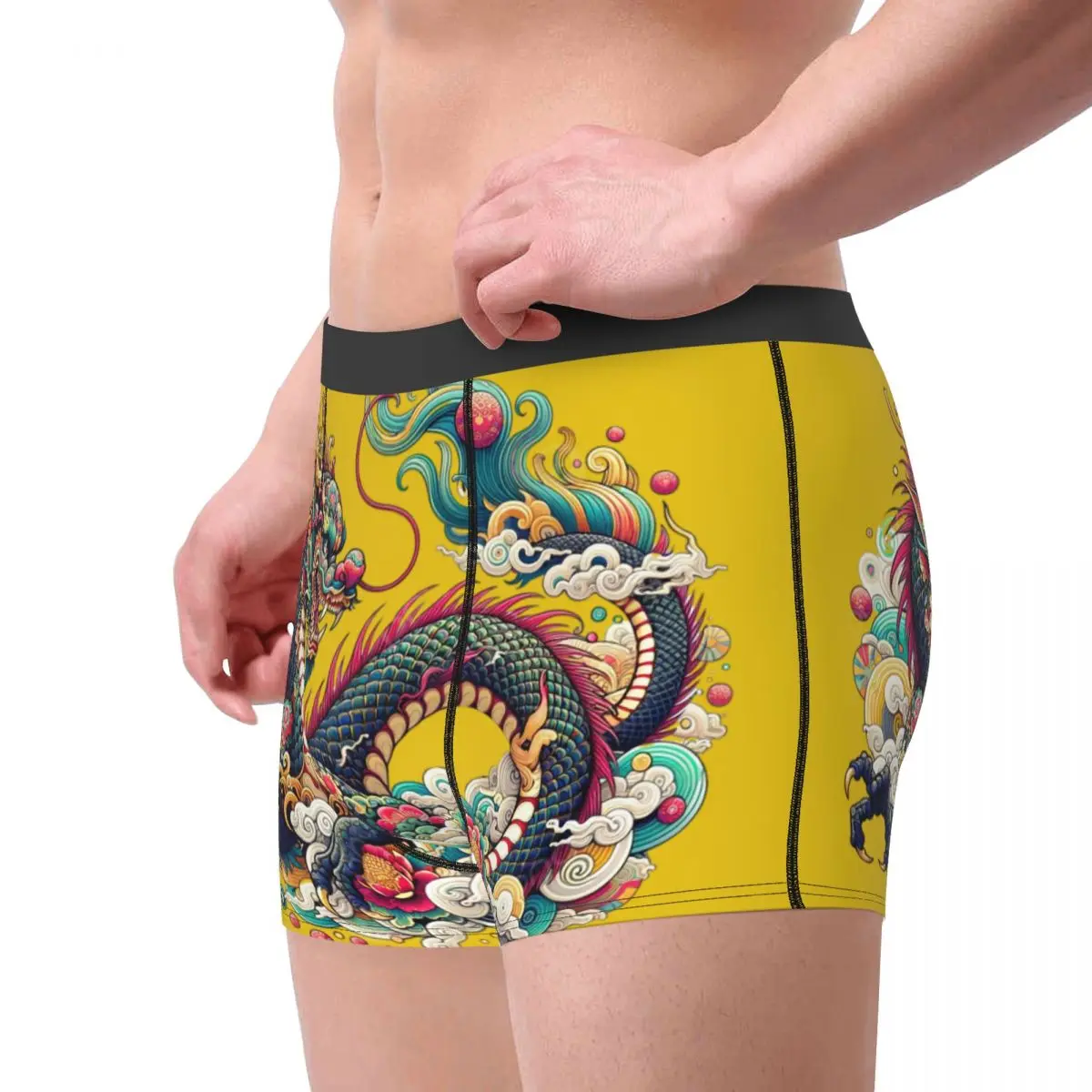 Chinese Dragon Mencosy Boxer Briefs Underpants Highly Breathable Top Quality Gift Idea