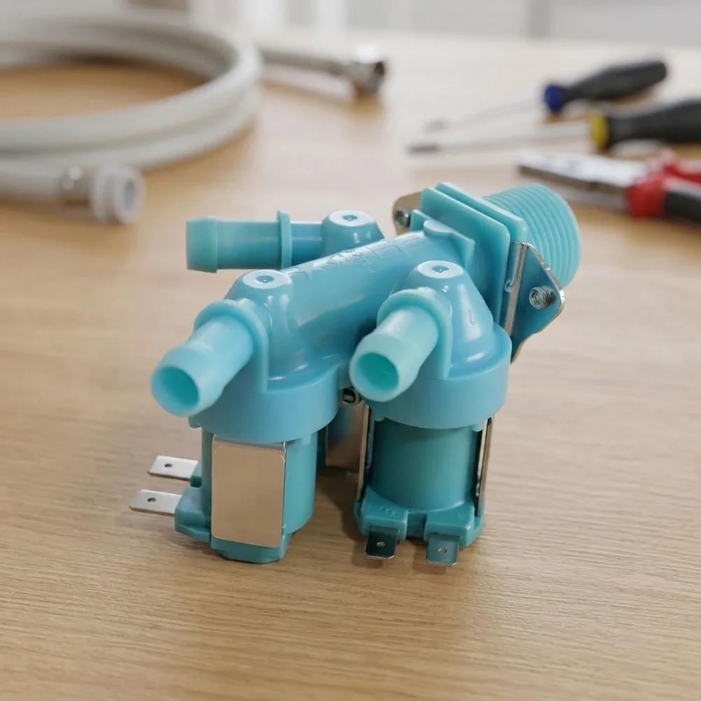 For Washing Machine Repair Washing Machine Inlet Valve 3-way Magnetic Valve Valve 7.9cm Metal And Brass Construction
